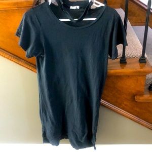 LNA black T-shirt Dress